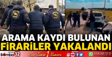 Arama kaydı bulunan firariler yakalandı