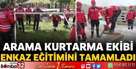 Arama Kurtarma Ekibi, Enkaz Eğitimini Tamamladı
