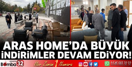 ARAS HOME’de büyük indirimler devam ediyor!