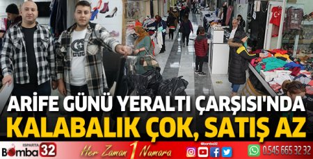 Arife Günü Yeraltı Çarşısı'nda kalabalık çok, satış az