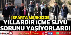 Artık onlarda şehir şebeke suyuna kavuşuyor