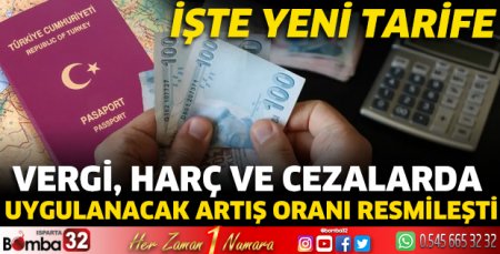 Artış oranı resmileşti