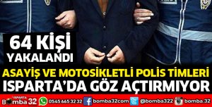 Asayiş ve Motosikletli Polis Timleri göz açtırmıyor