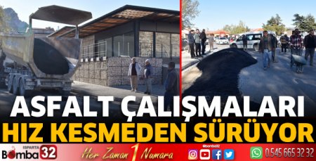 Asfalt çalışmaları hız kesmeden sürüyor