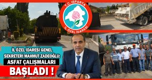ASFALT ÇALIŞMALARI  TÜM HIZIYLA DEVAM EDİYOR 