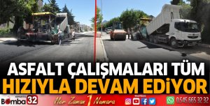 Asfalt çalışmaları tüm hızıyla devam ediyor