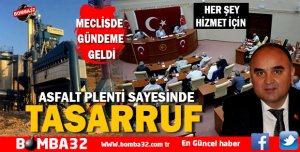 ASFALT PLENTİ SAYESİNDE TASARRUF
