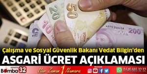 Asgari ücret açıklaması