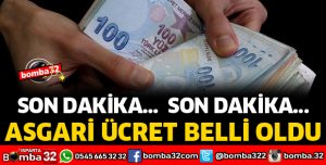 ASGARİ ÜCRET BELLİ OLDU