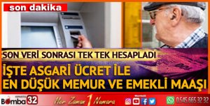 Asgari ücret, memur ve emekli zammı ne kadar olacak?