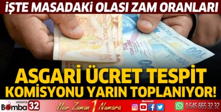 Asgari ücret tespit komisyonu yarın toplanıyor