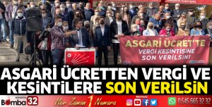 Asgari ücretten vergi ve kesintilere son verilsin