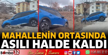 Asılı halde kaldı 