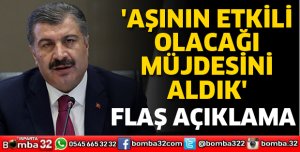 AŞININ ETKİLİ OLACAĞI MÜJDESİNİ ALDIK