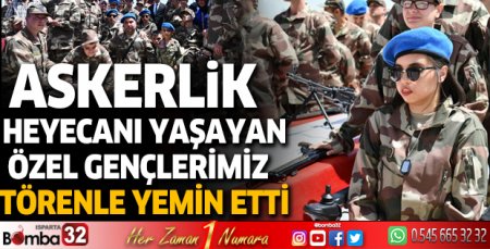 Askerlik Heyecanı Yaşayan Özel Gençlerimiz Törenle Yemin Etti
