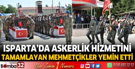 Askerlik hizmetini tamamlayan Mehmetçikler yemin etti