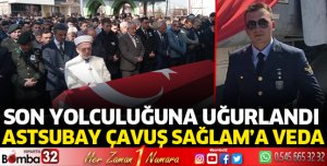 Astsubay Çavuş Sağlam'a veda