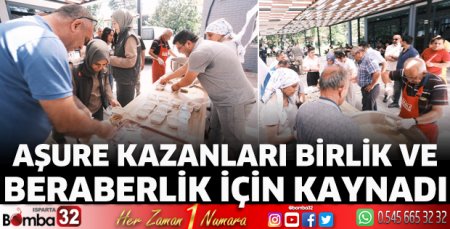 Aşure kazanları birlik ve beraberlik için kaynadı