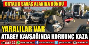 ATABEY KAVŞAĞINDA KORKUNÇ KAZA