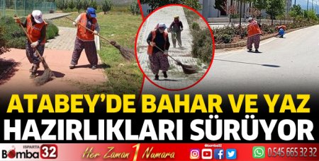Atabey’de bahar ve yaz hazırlıkları sürüyor