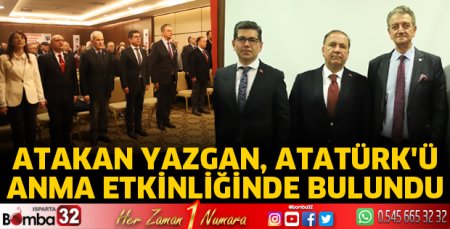 Atakan Yazgan, Atatürk'ü anma etkinliğinde bulundu