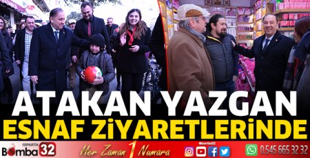 Atakan Yazgan esnaf ziyaretlerinde