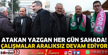 Atakan Yazgan her gün sahada!