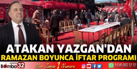 Atakan Yazgan’dan ramazan boyunca iftar programı