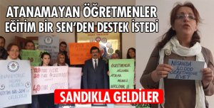 ATANAMAYAN ÖĞRETMENLER DESTEK İSTEDİ