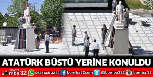 Atatürk Büstü yerine konuldu
