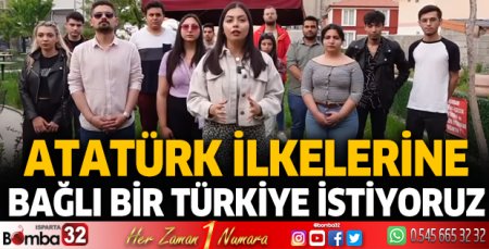 Atatürk ilkelerine bağlı bir Türkiye istiyoruz
