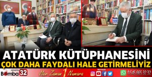 Atatürk Kütüphanesini çok daha faydalı hale getirmeliyiz