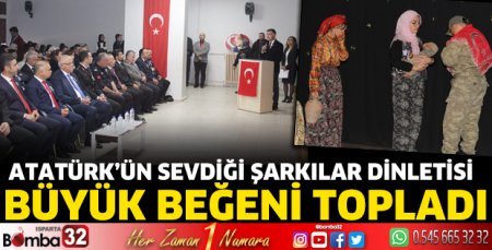 Atatürk’ün Sevdiği Şarkılar Dinletisi büyük beğeni topladı