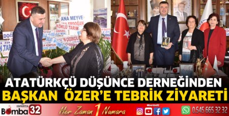 Atatürkçü Düşünce Derneğinden Başkan Özer’e tebrik ziyareti