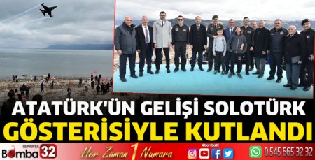 Atatürk'ün gelişi SOLOTÜRK gösterisiyle kutlandı