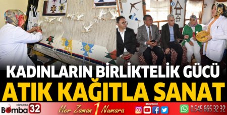 Atık kağıtla sanat
