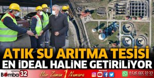 Atık su arıtma tesisi en ideal haline getiriliyor