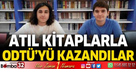 Atıl kitaplarla ODTÜ'yü kazandılar