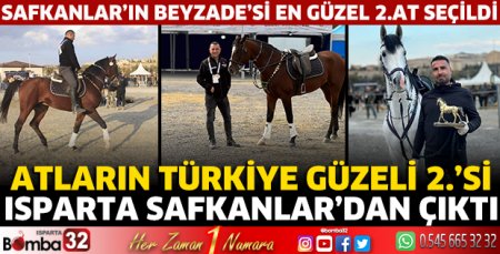 Atların Türkiye güzeli 2.’si Isparta Safkanlar’dan çıktı