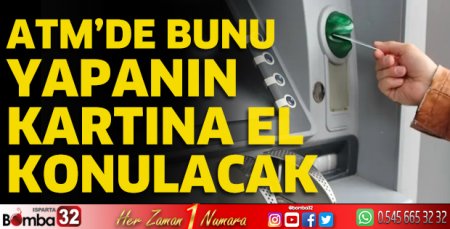 ATM’lere yeni işlem menüsü geldi