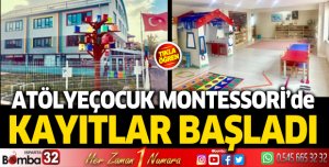 AtölyeÇocuk Montessori Kreş ve Anaokulu’nda kayıtlar başladı