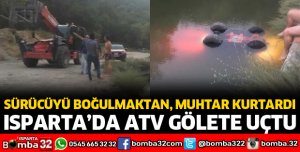 ATV GÖLETE UÇTU