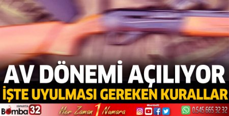 Av dönemi açılıyor