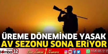 Av sezonu bugün sona eriyor