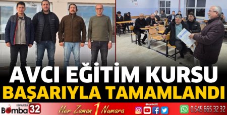 Avcı Eğitim Kursu başarıyla tamamlandı