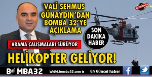 AVCILARI KURTARMAK İÇİN HELİKOPTER ÇAĞIRILDI