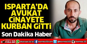 Avukat Ali Kaya cinayete kurban gitti