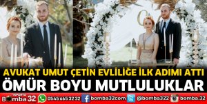 Avukat Umut Çetin evliliğe ilk adımı attı