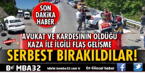 AVUKAT VE KARDEŞİNİN ÖLDÜĞÜ KAZA İLE İLGİLİ FLAŞ GELİŞME!