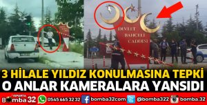 VATANDAŞ SONRADAN EKLENEN YILDIZI SÖKTÜ